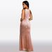 Women's Clothing Fashion Temperament Sexy Sequined Slit Dress C7273_ecoleips.com