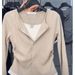 Women's Clothing Color Blocked Two Piece Set Slimming Base Layer Top With Pleated Waist Single Breasted Button Long Sleeve T-Shirt For Spring_ecoleips.com