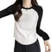 German Velvet New Autumn And Winter Printing Inner With Simple Shoulder Plush Thickened Long-sleeved T-shirt Bottoming Shirt For Women_ecoleips.com