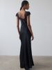 JULISSA MO Patchwork Sexy See Through Lace Women Maxi Dress Blue Square Collar Evening Dress Spring Slim Elegant Party Clubwear_ecoleips.com