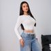 Voya Women's Clothing 2026 Spring/summer New Style Simple And Intellectual T-shirt With Tassel Design, Slim Fit And Slimming Top_ecoleips.com