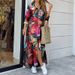 Women's Plus Size Floral Print Cotton Linen Button Front Maxi Shirt Dress – Casual Summer Gown 2026_ecoleips.com