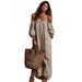 2026 Summer New Elegant Casual Loose One Collar Striped Dress For Women_ecoleips.com