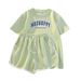 Women's Clothing Loose Korean Style Trendy Short Sleeved Shorts Two Piece Set Casual Sports All Match Suit_ecoleips.com