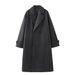 New Women's Lapel Medium And Long Casual Loose Woolen Coat Coat_ecoleips.com