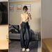 Women's Clothing Summer Design Niche Straight Pants High Waist Loose Slim Wide Leg Pants_ecoleips.com