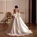 Women's Clothing Light Luxury High End Satin Wedding Dress Simple Sexy Front Slit Bride Out Of The Veil Classic Halter Neck Evening Dress_ecoleips.com