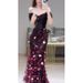 Off The Shoulder Bridal Toast Dress Floral Sequined Ethereal Beauty Mermaid Evening Gown For Engagement Party Hostess Style_ecoleips.com