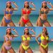 Women's Clothing New Yellow Niche Split Starfish Bikini Vacation Slim Hot Spring Swimsuit Female_ecoleips.com