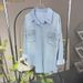 Women's Clothing Early Spring Striped Crystal Hot Diamond Denim Jacket Casual Loose Shirt_ecoleips.com