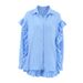 Pink Ruffled Pure Cotton Long Sleeve Shorts Pajamas Two-Piece Set European And American Autumn New Cross-Border_ecoleips.com