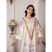 Muslim Women's Long Robe Printed Evening Gown Abaya Dress_ecoleips.com