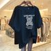 Women's Oversized Drop Shoulder T-Shirt | 100% Cotton Round Neck Tee | Mid-Length Casual Top_ecoleips.com