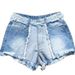 Aria Basics Aria Basics Cross-border European And American Tight-fitting Sexy Spliced Tassel Mid-waist Women's Denim Shorts_ecoleips.com