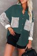 2025 New Autumn Winter Leopard Print Women's Shirt Turn-down Collar Ribbed Casual Jacket_ecoleips.com