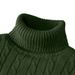 Autumn Men's Long Sleeve Knitted Sweaters Men's Slim Fit Turtleneck Sweater Casual Pullover Sweater Lightweight Ribbed Sweater_ecoleips.com