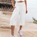 Summer Women's Capri Pants Thin Wide Leg Cotton Linen Blend with Pockets European American Fashion Style_ecoleips.com