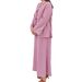 Modest Evening Dress Middle Eastern Abaya V Neck Open Front Long Sleeved Loose Fitting Muslim Dress Elegant An Outstanding Tie Waist Long Dress_ecoleips.com