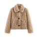 Trendy Faux Fur Coat Women's Fashion Outerwear Elegant Streetwear Loose Fit Long Sleeve Winter Coat_ecoleips.com