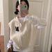 V-Neck Hooded Knit Vest For Women, Zip-Up Cardigan Sweater, Casual Layering Piece For Fall, Trendy College Style_ecoleips.com