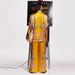 Women's Satin Short Sleeved Casual Suit With Tie Up Collar Fashion Vacation Wear_ecoleips.com