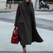 Women Casual Long Solid Color Thick Warm Wool Blended Dress Coat Winter Outwear Overcoat For Daily Wear_ecoleips.com