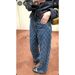 Women's Clothing Diamond Pattern Slim Fit Jeans Korean Style Loose Straight Leg Wide Leg Pants For Women_ecoleips.com