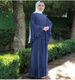 7009 Women's Positioning Wrinkled Wide Double-Layer Chiffon Long Dress_ecoleips.com