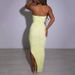 European And American Women's Sexy Halter Neck Irregular Skirt New Style Fashion Temperament Tight High Waist Backless Long Skirt_ecoleips.com