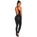Fall New Sequins Glitter Slim Fit Sleeveless Backless Jumpsuit For Women - Black, Pink (S/M/L/XL)"_ecoleips.com