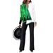 Aria Basics Aria Basics 2023 Summer European American 3D Digital Print Women's V-Neck Asymmetrical Fashion Casual Shirt And Pants Set_ecoleips.com