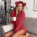 Slimming Hooded Long Sleeved Plush Jumpsuit For Women Autumn Winter Relaxed Everyday Wear Comfortable Feshion_ecoleips.com