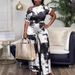 Summer Printed Polyester Women's Jumpsuit Straight Leg Pants Thin Fashion Loose Fit_ecoleips.com