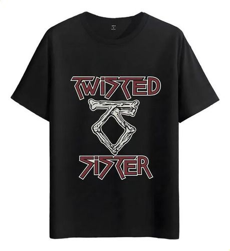 Women's T-Shirts Tshirt Muscle Freaks Twisted Sister Bones Estilo Heavy Metal_ecoleips.com