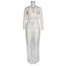 Women's Clothing Women's Sexy Hollow Tassel Knitted Beach Skirt Suit_ecoleips.com