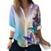 Aria Basics Aria Basics Cross-border 2025 New European And American Fashion Casual Versatile Vage Women's Long Sleeve Shirt With HD_ecoleips.com