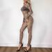 2026 New Cross-Border European And American Sexy Leopard Print See-Through Y2K Slim-Fit Bodycon Bodysuit Wholesale_ecoleips.com