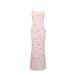 AD184 Foreign Trade Cross-Border Spring New Printed Plaid Cherry Sleeveless Strap Sexy Fashion Bodycon Dress_ecoleips.com