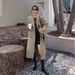 High-end Gray Trench Coat, Long Style, Suit-style For Women, Autumn/winter 2025 New Popular British Retro Coat_ecoleips.com