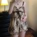European And American Sweet Girl Style Patterned Contrasting Color Bow Strap Cross-border V-neck Lace Trim Loose_ecoleips.com