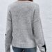 Women's Clothing Loose Round Neck Star Pattern Pullover Knitted Long Sleeved Sweater_ecoleips.com