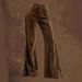 Western Fringe Bell Bottom Pants For Women – Vintage Suede Flared Trousers (Polyester, Mid-Rise, Boho Chic, S-Xxl)_ecoleips.com