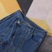K Niche Design Asymmetrical Waistband Fly Multi-Line Cut Seam Structure Denim Pants_ecoleips.com