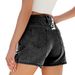Women's Clothing Spring And Summer New Washed Design Beaded Slim Denim Skirt Women's Shorts_ecoleips.com