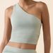 Women's Clothing Off-Shoulder Sports Bra Nude Feel Adjustable Straps Yoga Fitness Vest Top For Running And Fitness Polyester_ecoleips.com