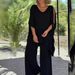 European American Cross-border Spring/summer Loose-fitting Casual Wide-leg Pants With Mid-sleeve Top And Stylish Sports_ecoleips.com