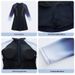 Aria Basics Women's Long Sleeve Sun Protection Sports Conservative 2025 New One-Piece Surf Swimsuit Gradient Color Plus Size Diving_ecoleips.com