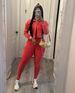K Fashion Women's Vintage Jumpsuit Two-piece Casual Set._ecoleips.com