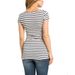 K Cross V-neck Pregnant Women's Clothing With Sexy Short Sleeved Nursing Clothes On The Chest_ecoleips.com
