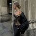 Aria Basics Aria Basics 2024 Cross-Border European And American Style Autumn New Women's Solid Color Slim Street Fashion Off-Shoulder Tube Top_ecoleips.com